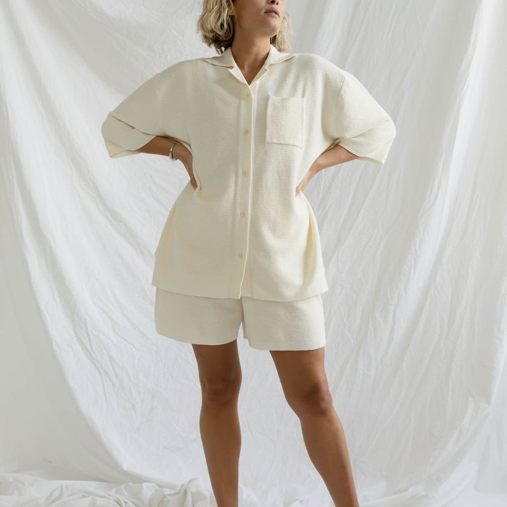 James Street Co Similar White Cotton Set -s/xs